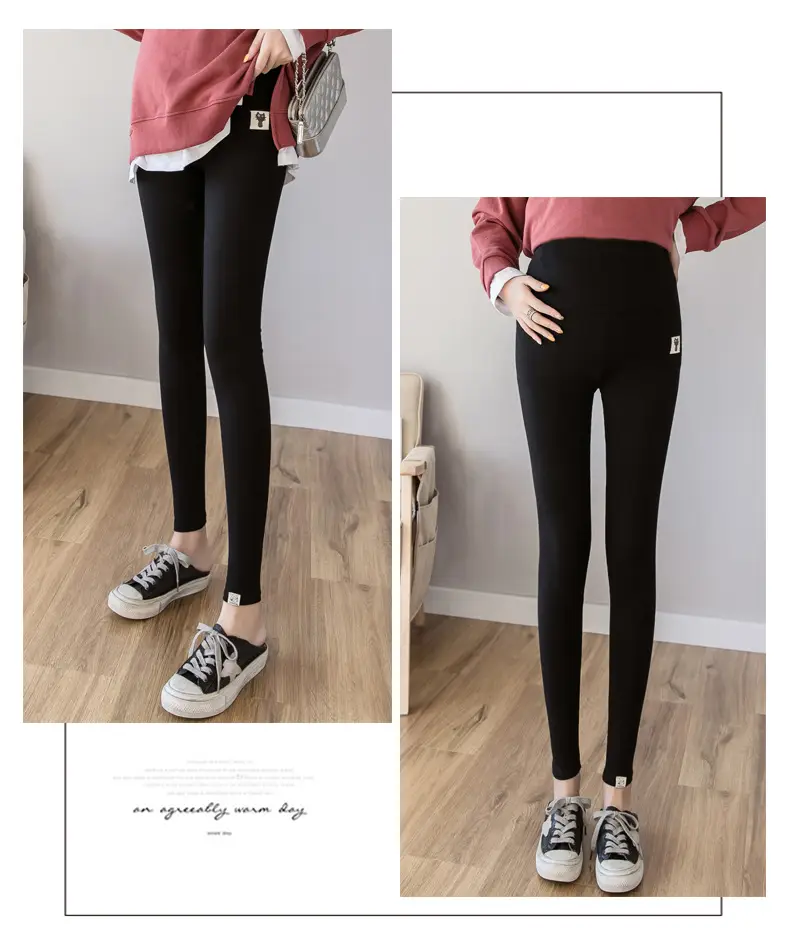 Maternity Leggings New Autumn Winter All-match Kitten — feature 10