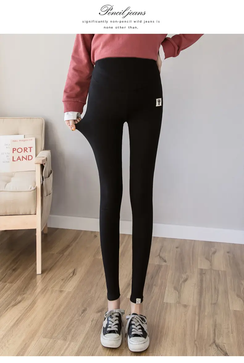 Maternity Leggings New Autumn Winter All-match Kitten — feature 12