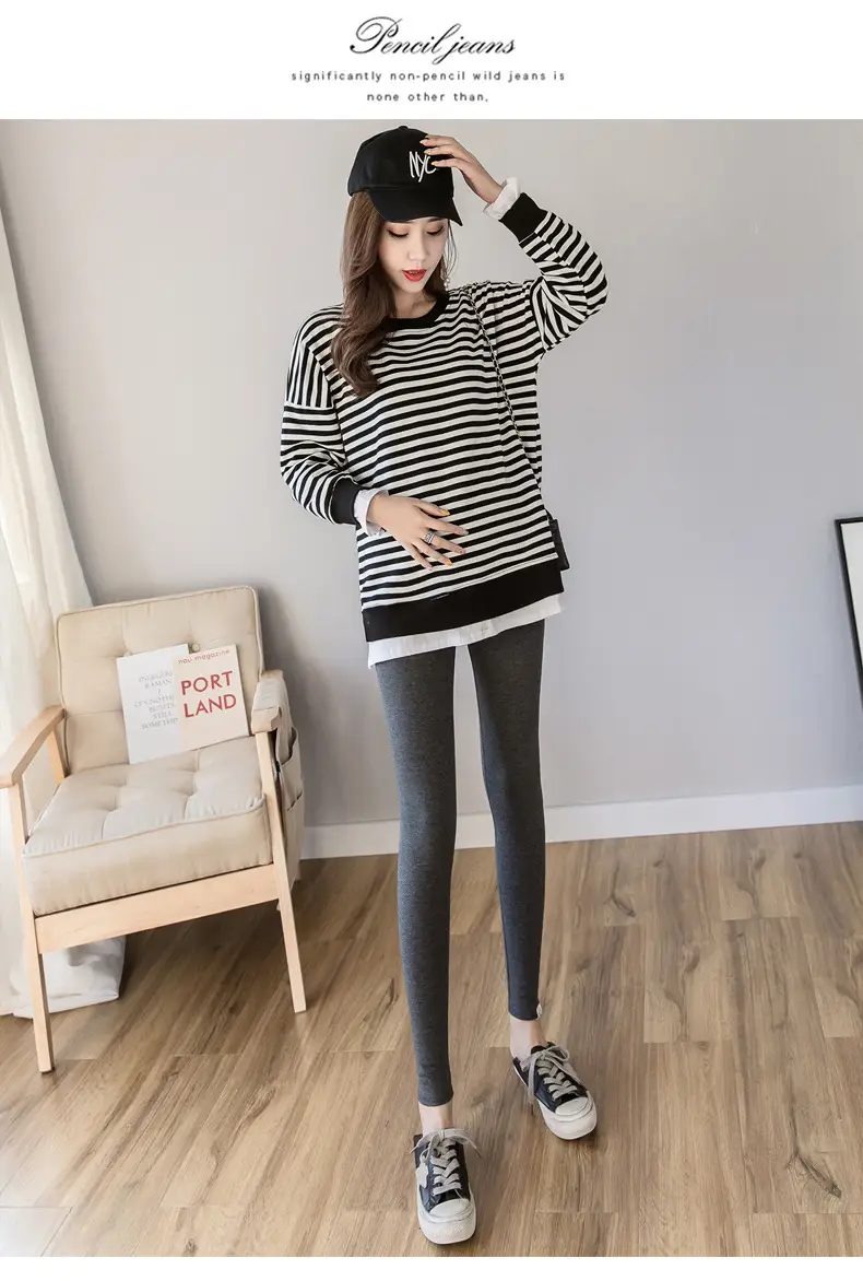 Maternity Leggings New Autumn Winter All-match Kitten — feature 23