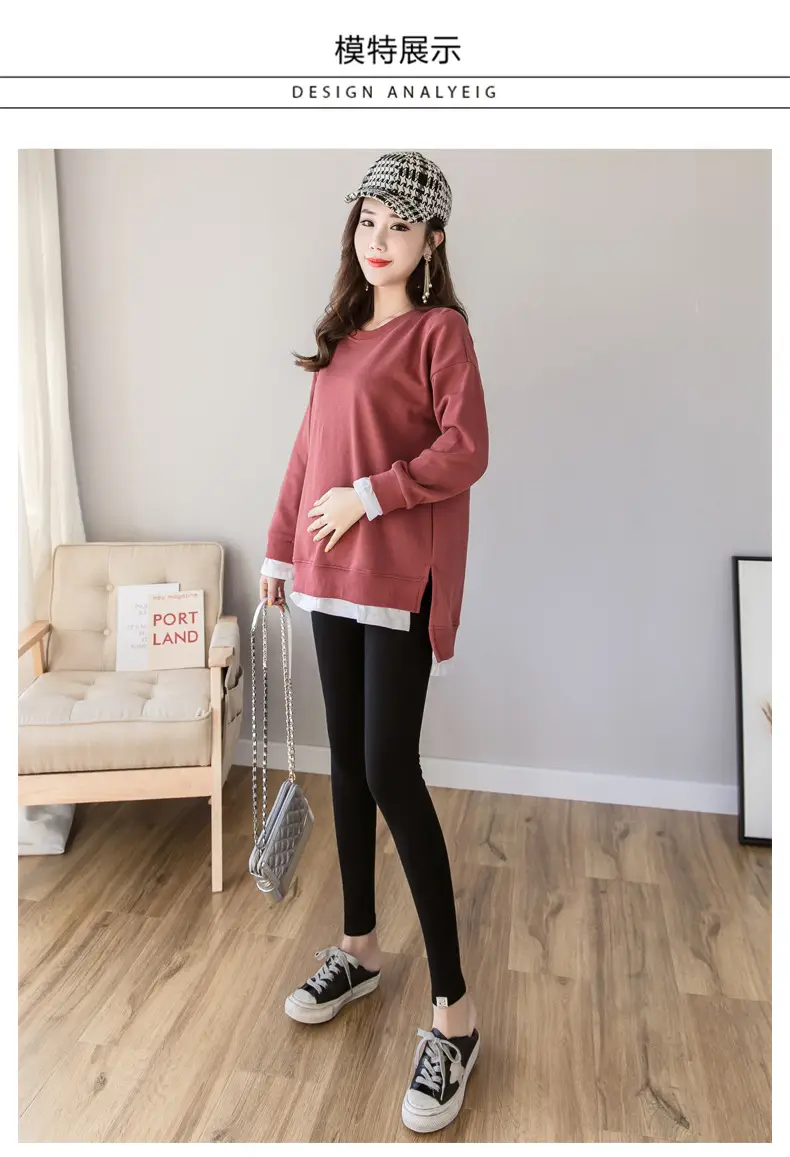 Maternity Leggings New Autumn Winter All-match Kitten — feature 9