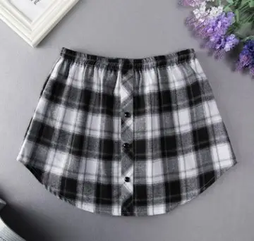 Women Plaid Button Skirts Set of 3 - Image 5