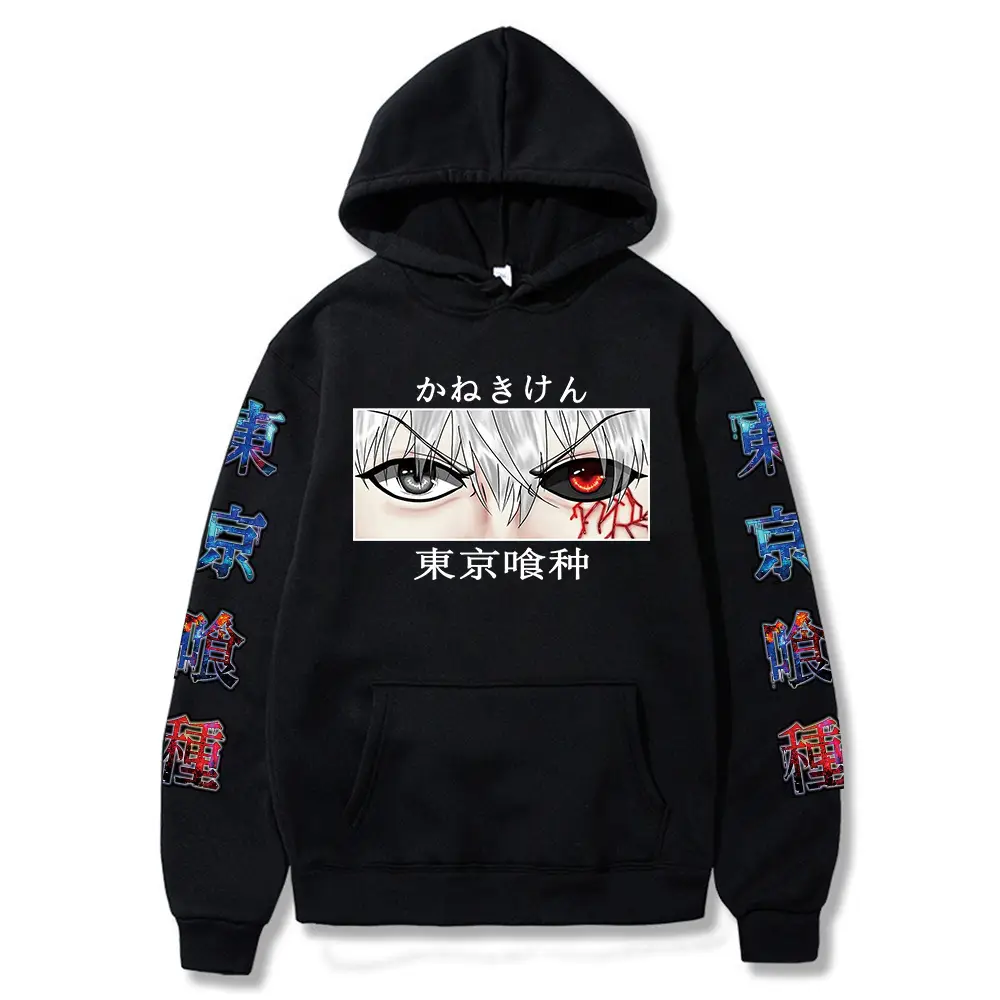 Pink Anime Tokyo Ghoul Eyes Hoodie for Men Women — feature 2