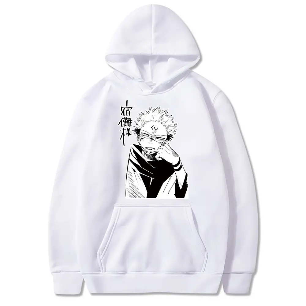 Manshu Battle Jujutsu Kaisen Hooded Sweatshirt Yellow - Image 7
