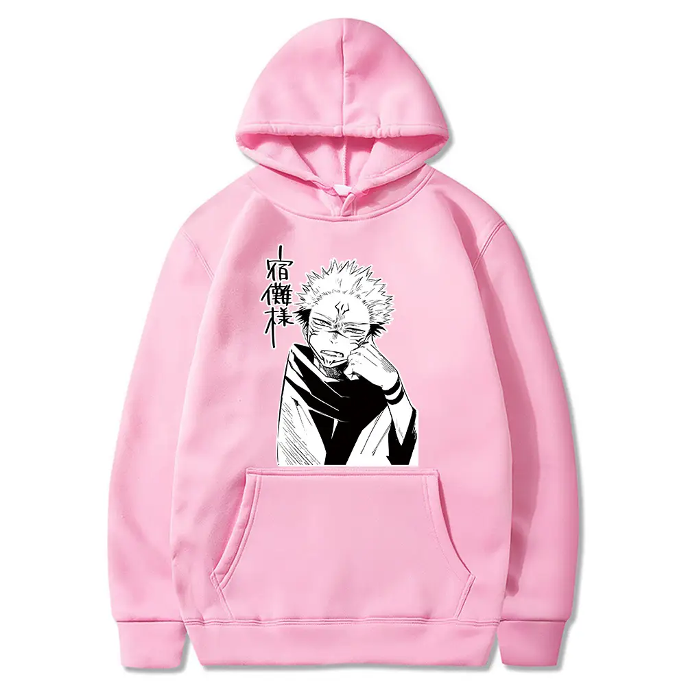 Manshu Battle Jujutsu Kaisen Hooded Sweatshirt Yellow - Image 9