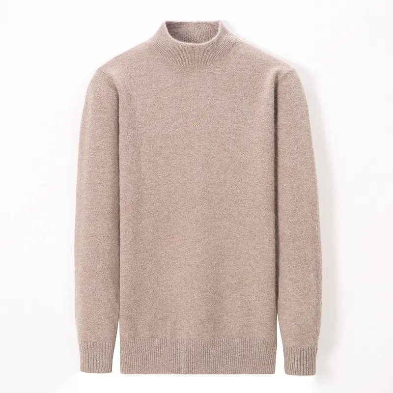 Men Black Turtleneck Sweater 2024 Winter Thickened Knit - Image 11