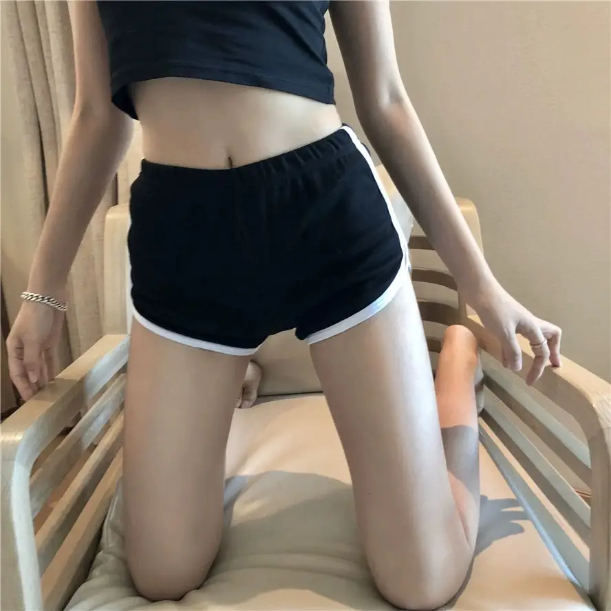 Women's Gray Slim Fit Shorts Set Summer Casual Home Sportswear — feature 14