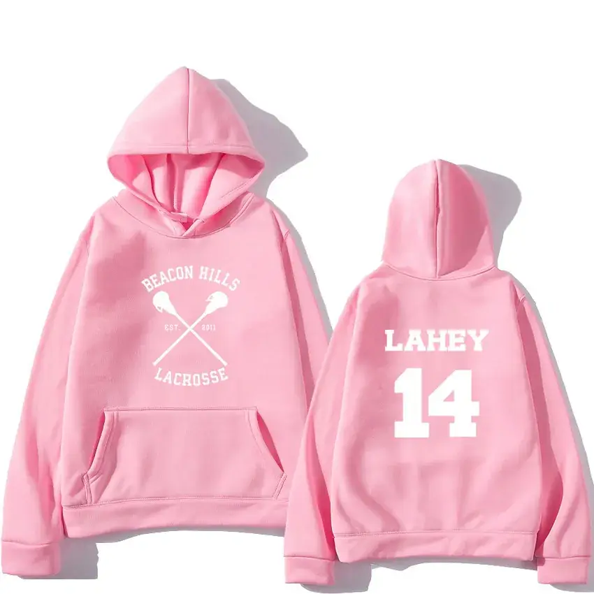 Pink Hoodie Set Stilinski 24 Lahey McCall - Image 14