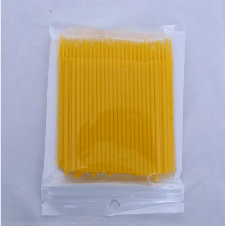 Orange Cotton Swab for Eyebrow & Eye Makeup
