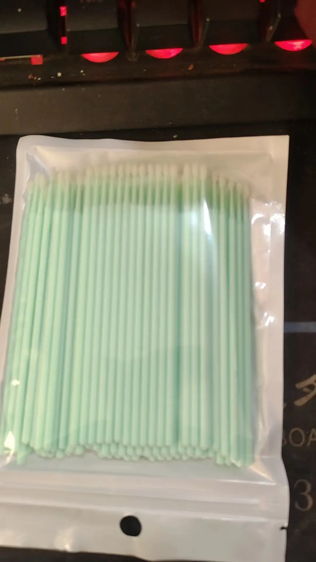 Orange Cotton Swab for Eyebrow & Eye Makeup