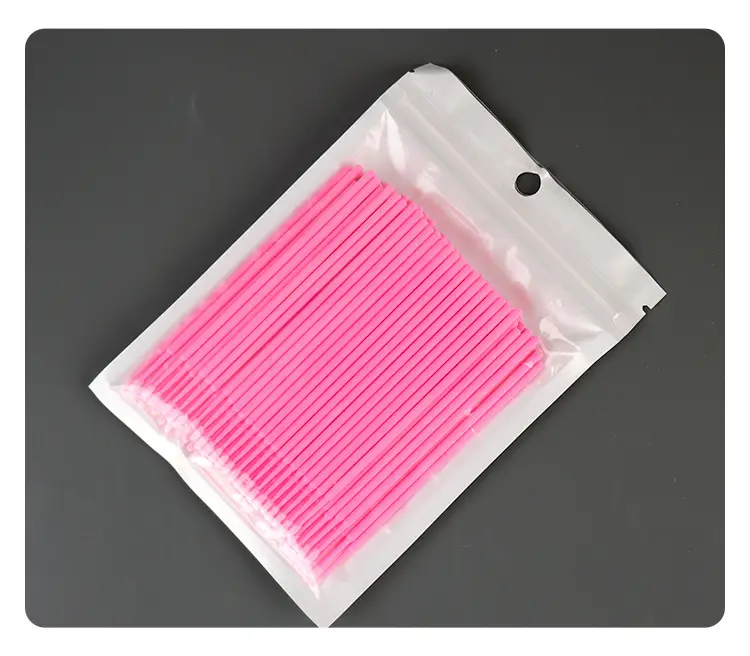 Orange Cotton Swab for Eyebrow & Eye Makeup