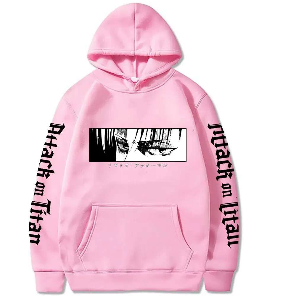 White Attack on Titan Hooded Sweatshirt for Men - Image 6