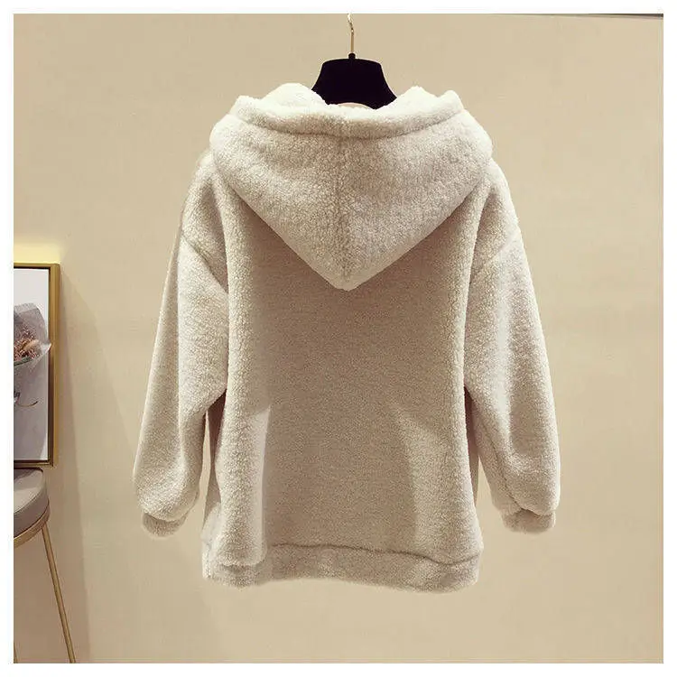Women Fleece Hoodie Set Brooklyn Thickened Winter Wool Pants — feature 11