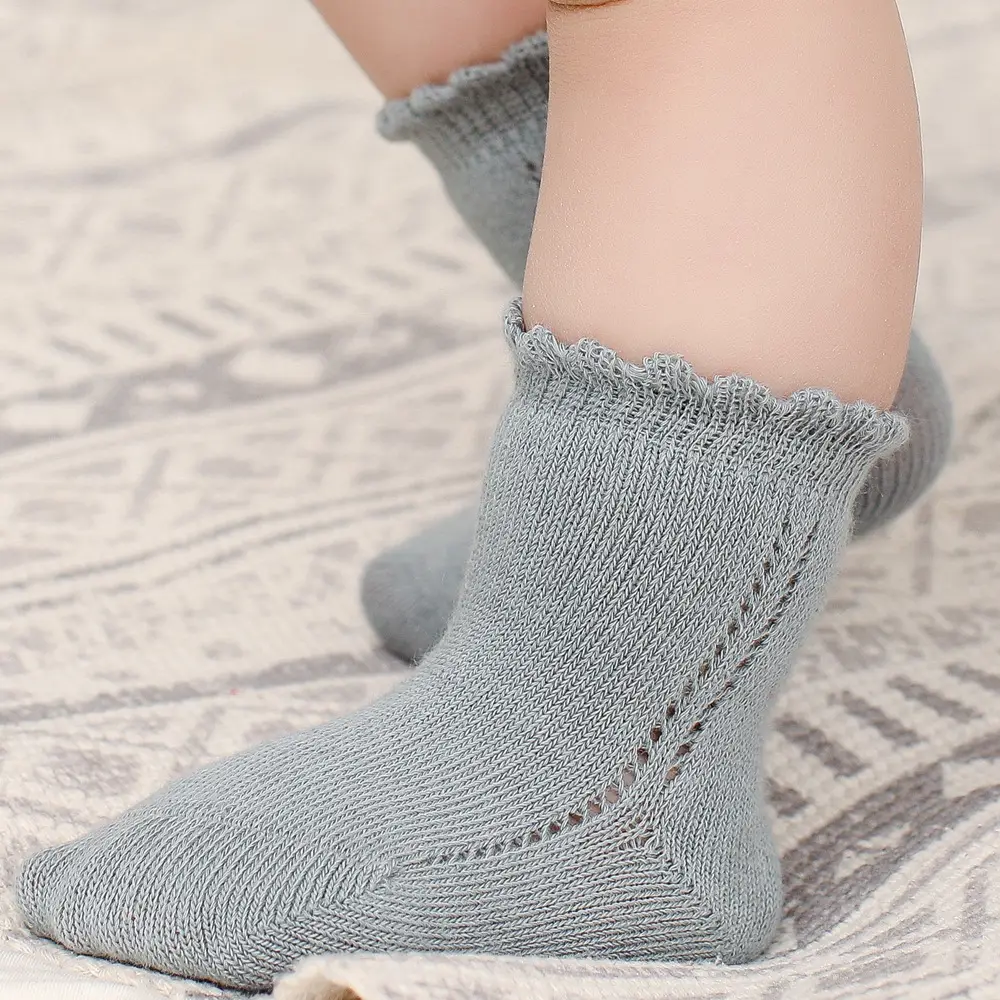 White Loose Newborn Socks for Boys Girls Breathable - Image 6