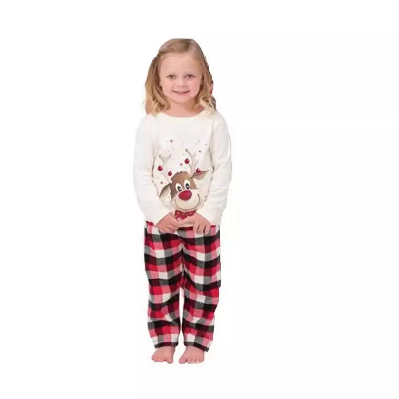 2025 New Year Family Red Reindeer Pajamas Set - Image 3