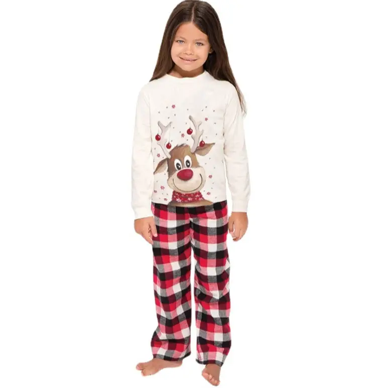 2025 New Year Family Red Reindeer Pajamas Set - Image 6