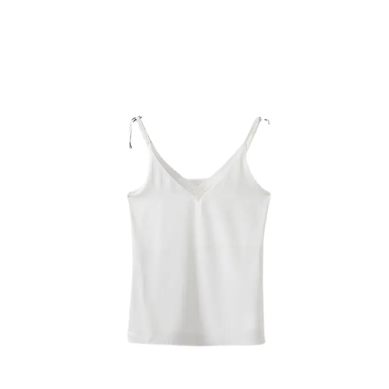 Women's White V-Neck Camisole with Floral Pants Set - Image 5