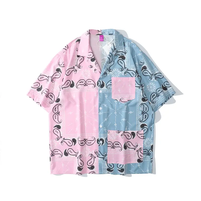American Retro Cross-Border Hawaiian Shirt with Floral Embroidery - Image 11