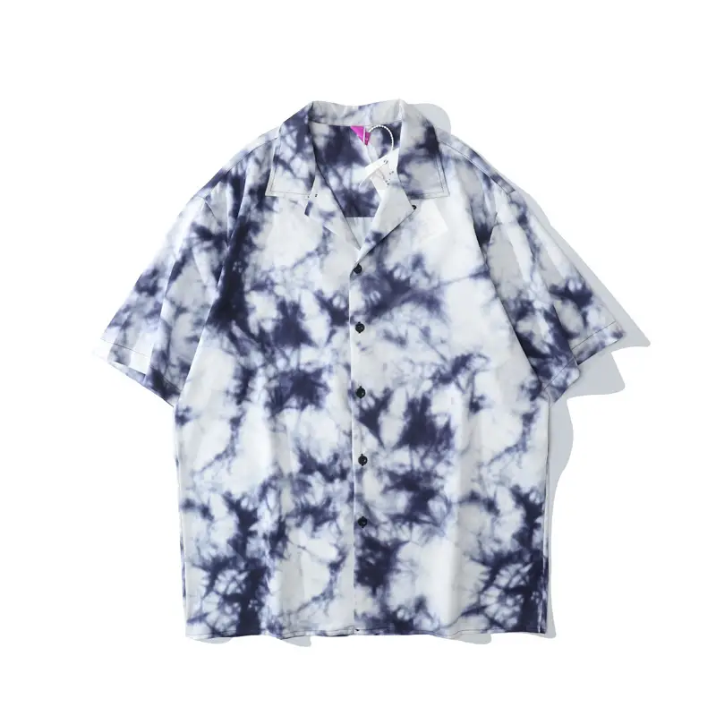 American Retro Cross-Border Hawaiian Shirt with Floral Embroidery - Image 13