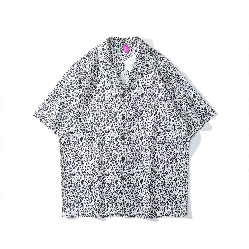 American Retro Cross-Border Hawaiian Shirt with Floral Embroidery - Image 16
