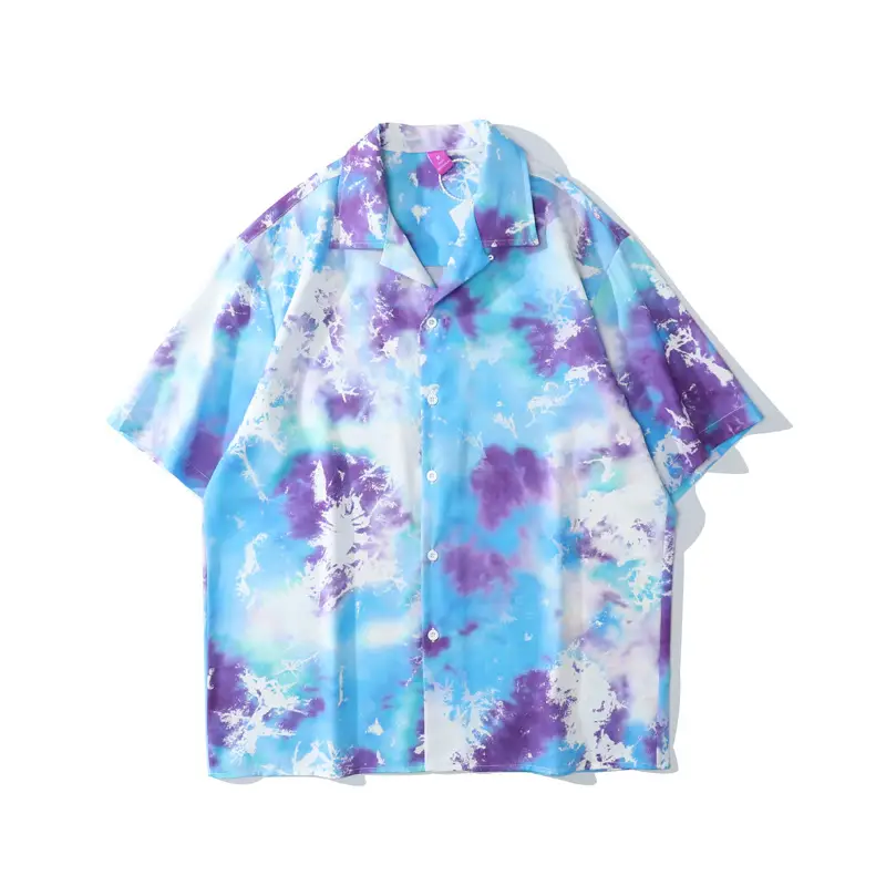 American Retro Cross-Border Hawaiian Shirt with Floral Embroidery - Image 21