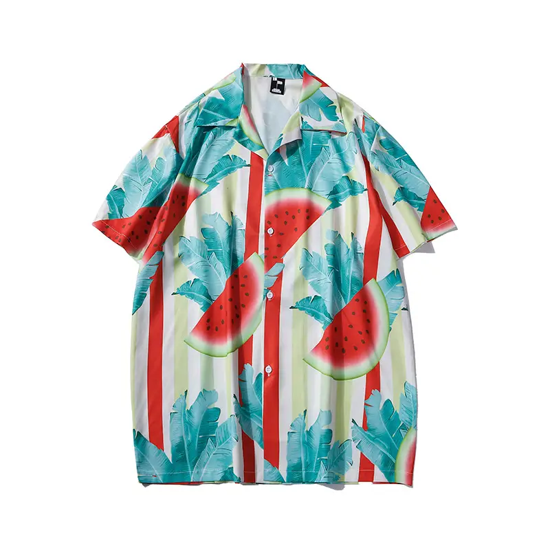 American Retro Cross-Border Hawaiian Shirt with Floral Embroidery - Image 6