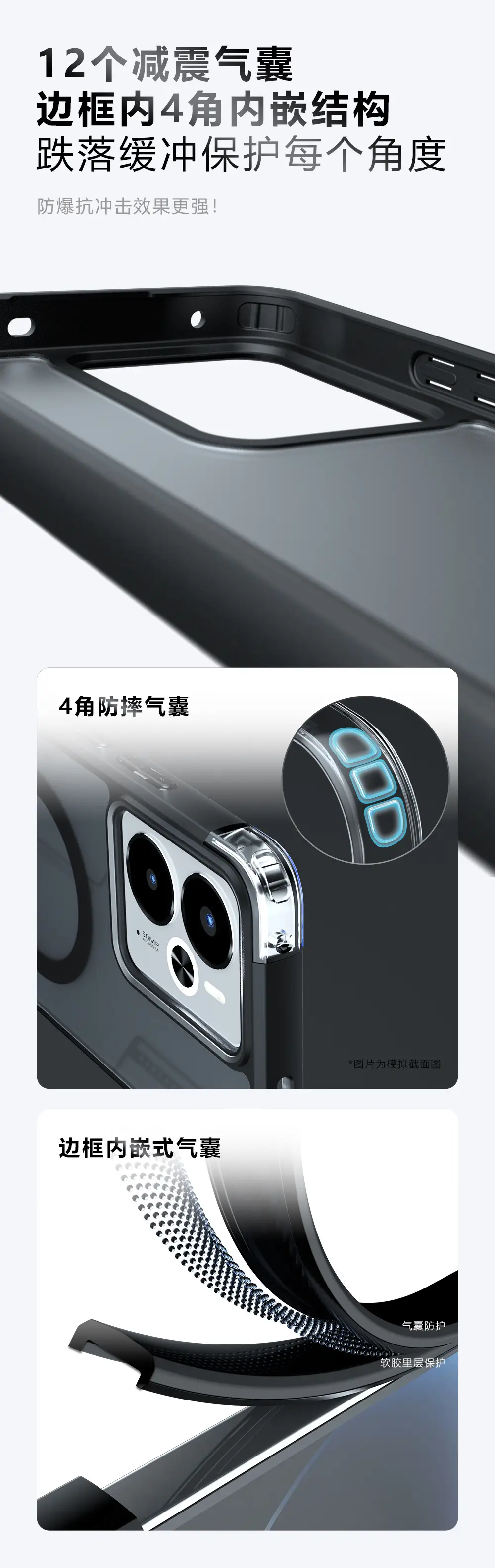 Realme 14 Magnetic Case Matte Anti Fall — feature 4