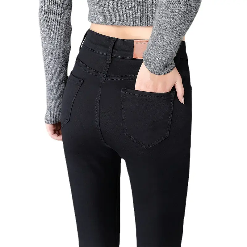 Black Fleece High Waist Skinny Jeans Women 2024 - Image 7