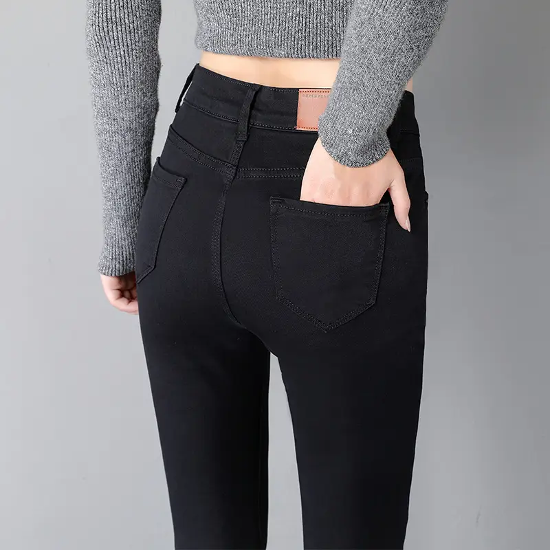 Black Fleece High Waist Skinny Jeans Women 2024 - Image 2