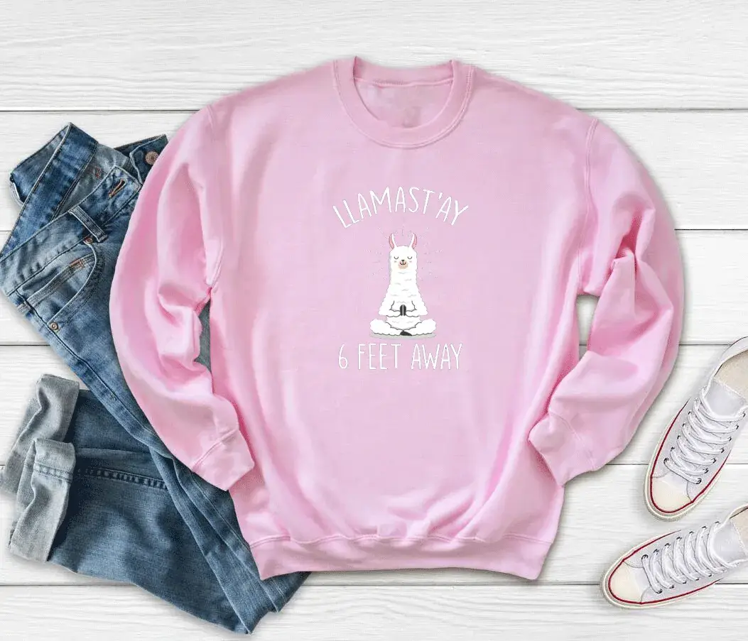 Llamast'Ay Sweatshirt Maroon 6 & Feet Away Print