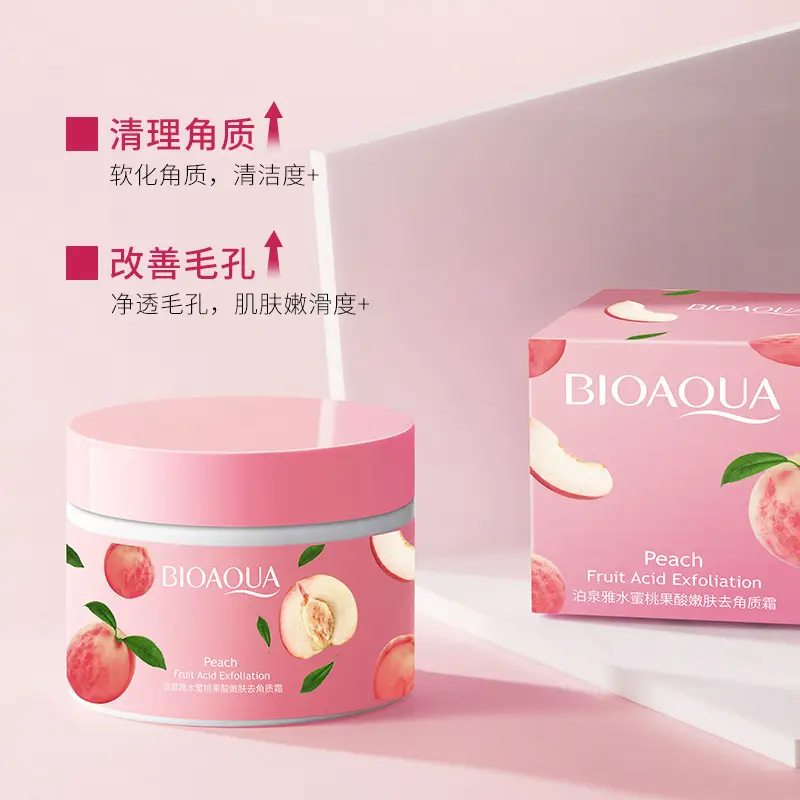 Peach Fruit Acid Exfoliating Cream for Pores & Skin - Image 3
