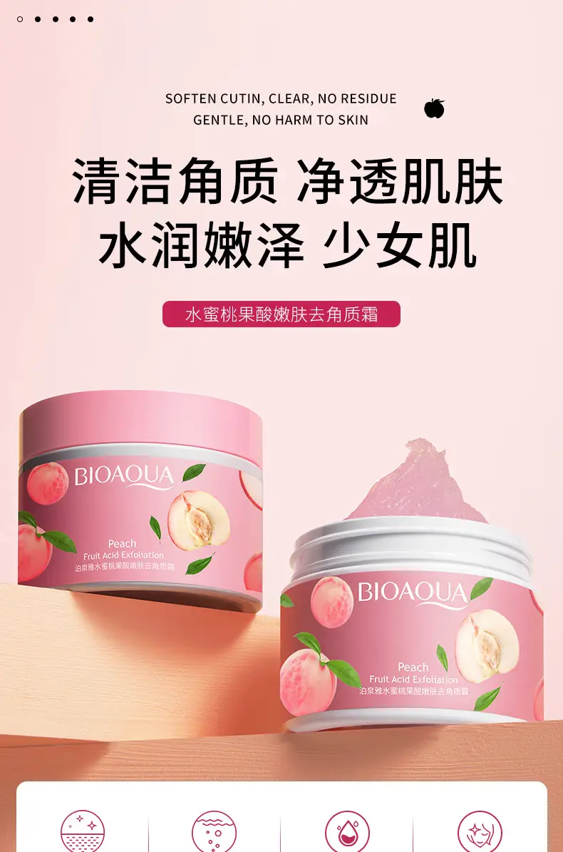 Peach Fruit Acid Exfoliating Cream for Pores & Skin — feature 3