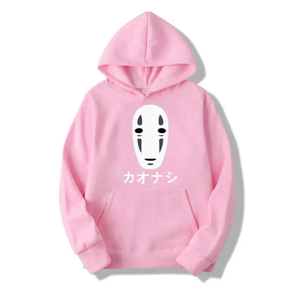 White Faceless Hoodie with Japanese Print - Image 6