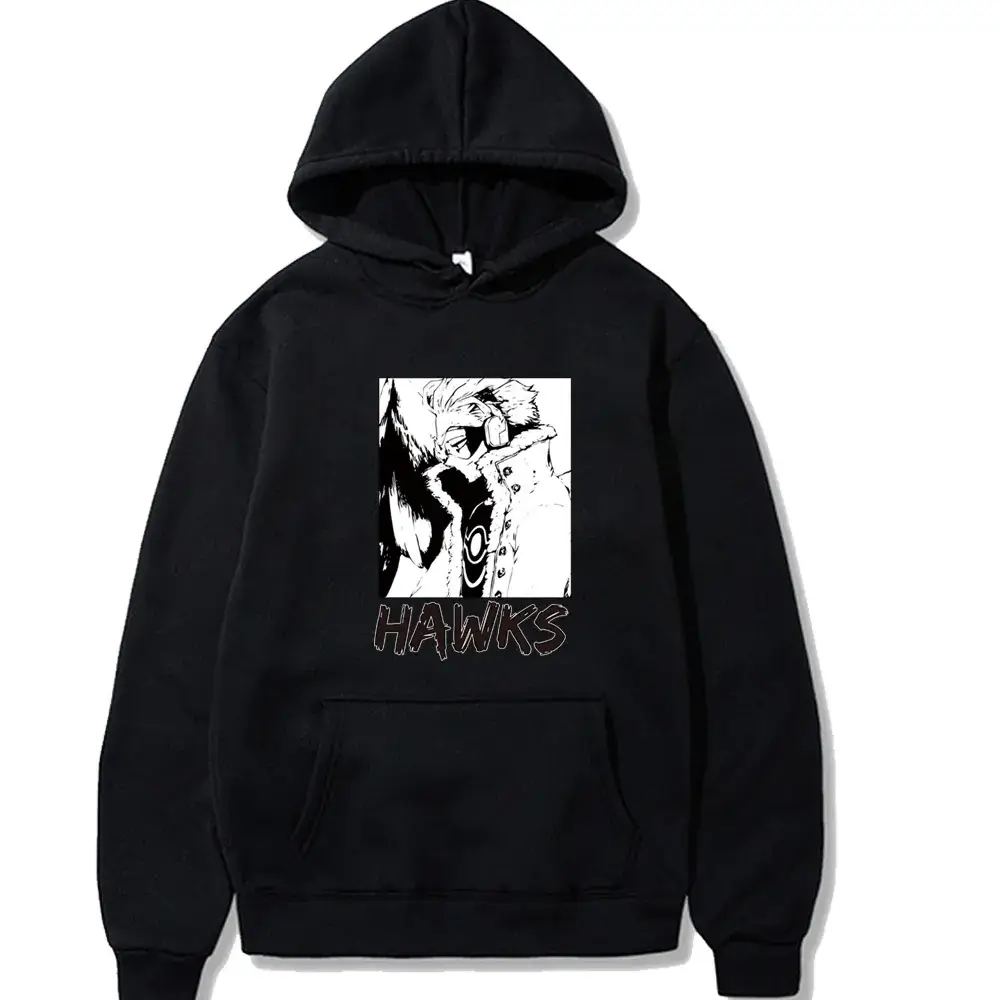 Men Anime Hoodie White Cartoon Design