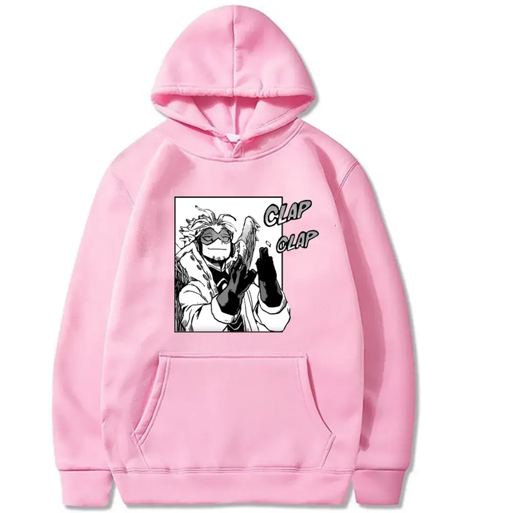 Men Anime Hoodie White Cartoon Design