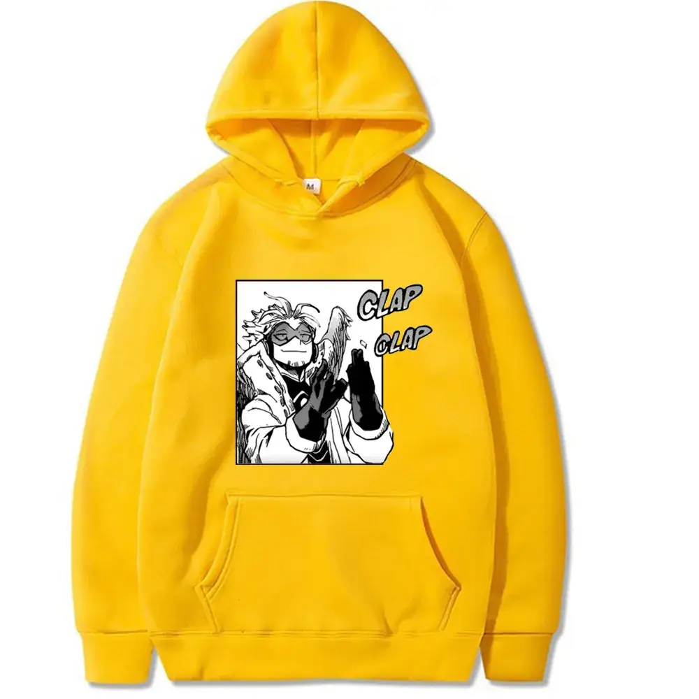 Men Anime Hoodie White Cartoon Design