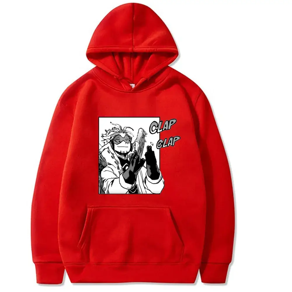 Men Anime Hoodie White Cartoon Design