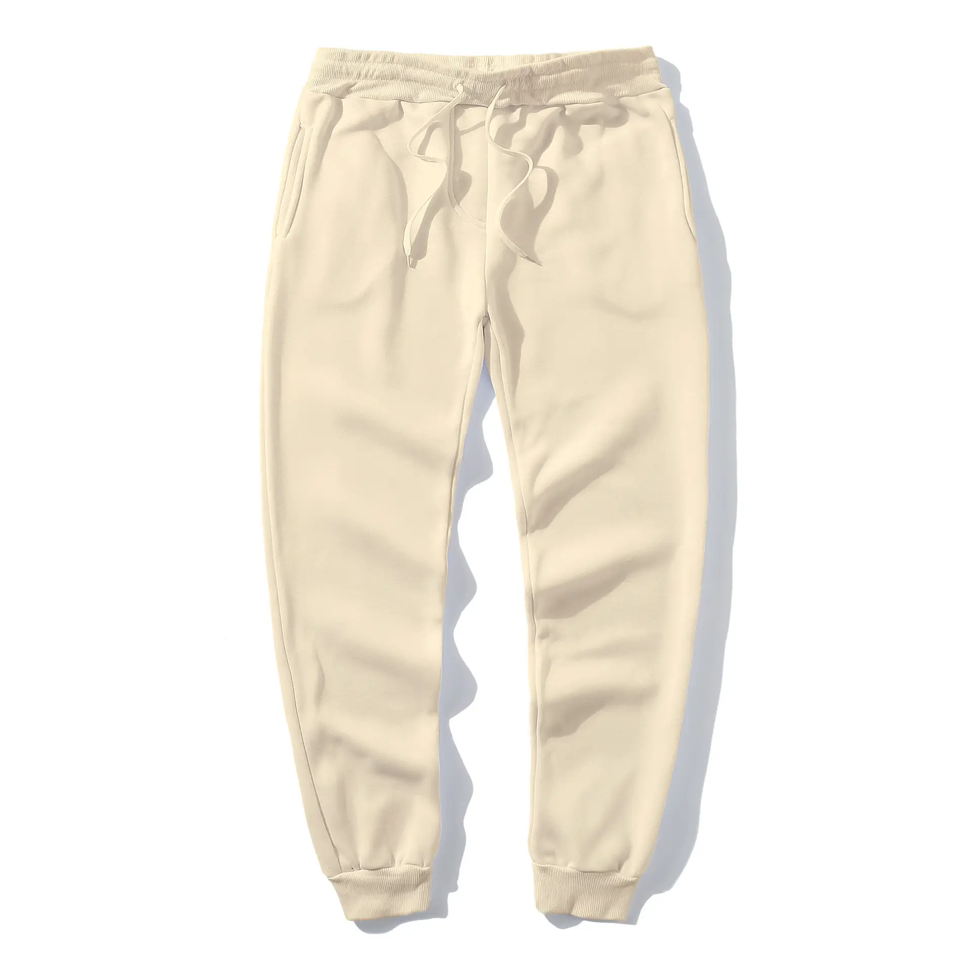 Men Black Drawstring Trousers Casual Pants - Image 8