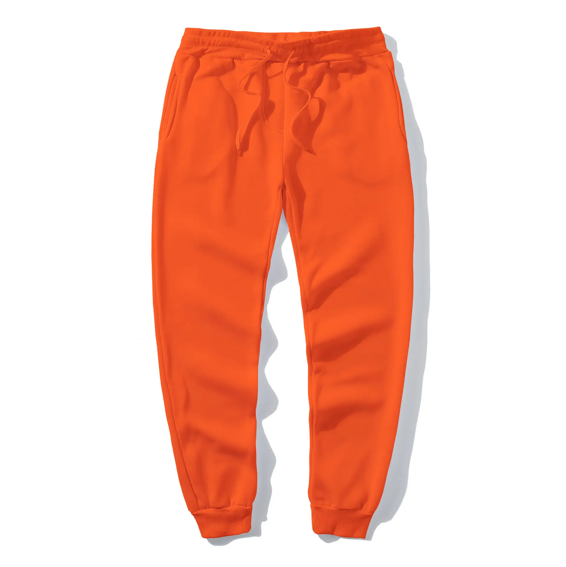 Men Black Drawstring Trousers Casual Pants - Image 7