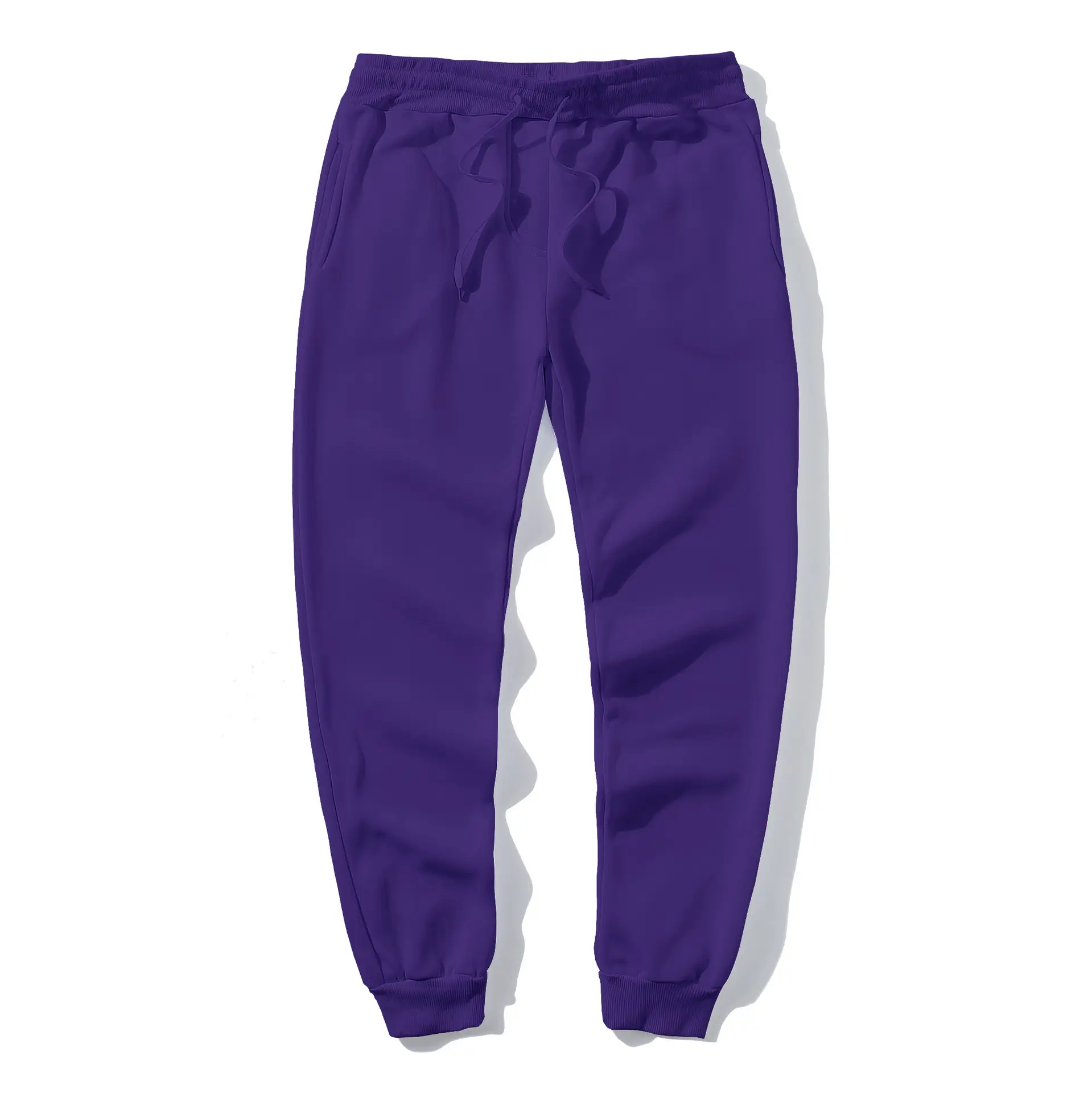 Men Black Drawstring Trousers Casual Pants - Image 10