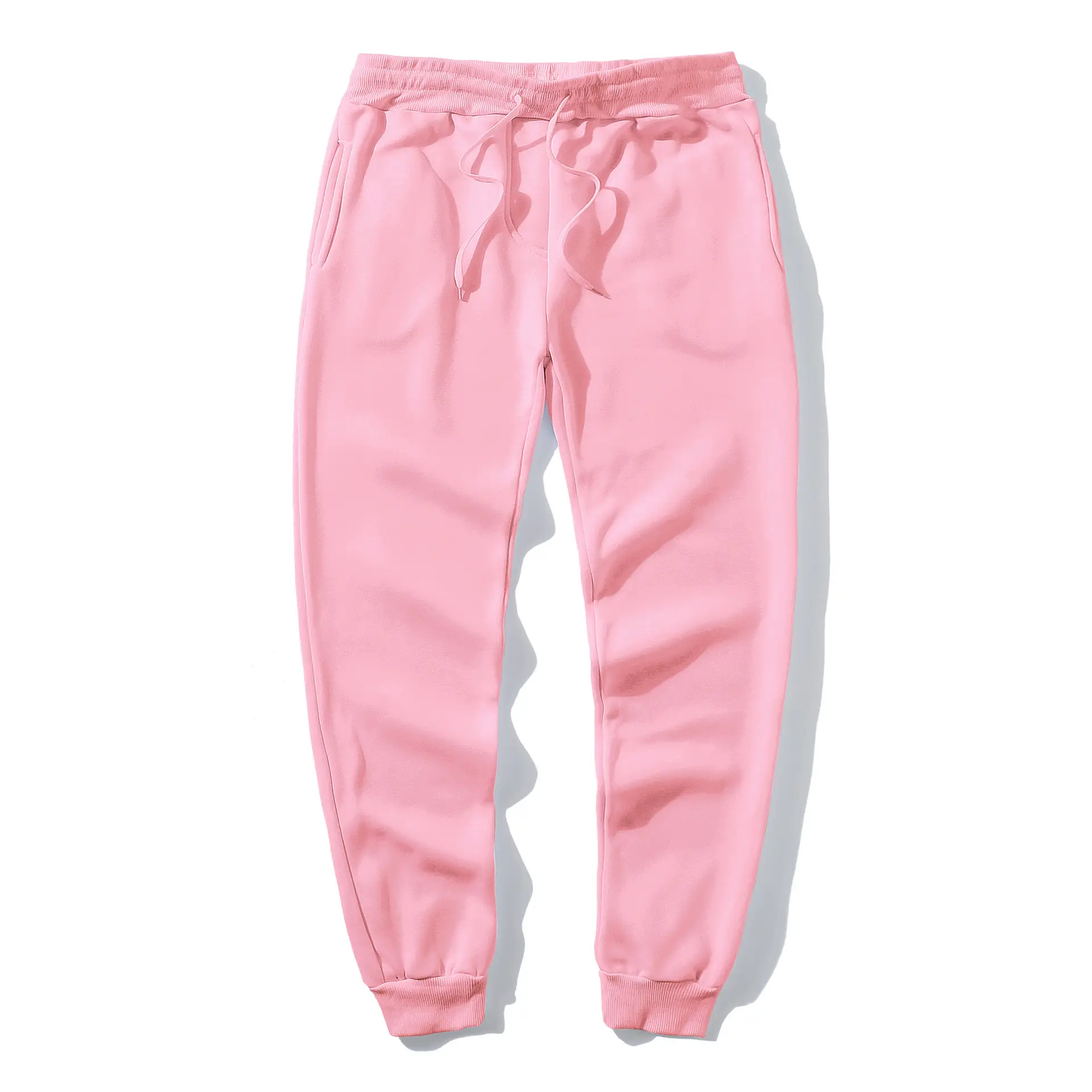 Men Black Drawstring Trousers Casual Pants - Image 11