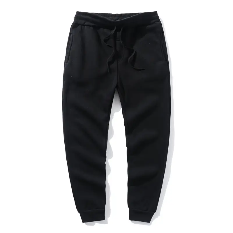 Men Black Drawstring Trousers Casual Pants - Image 5