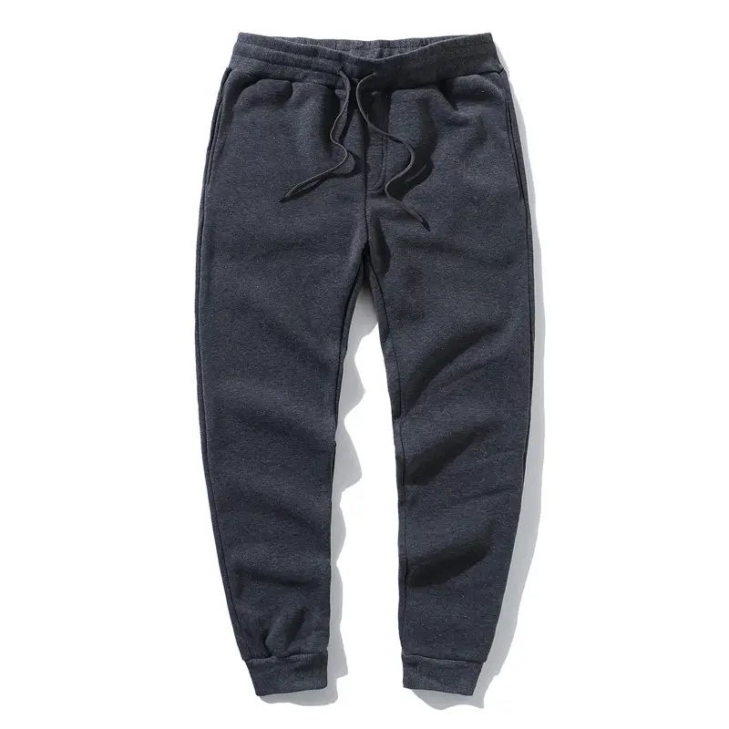 Men Black Drawstring Trousers Casual Pants - Image 9