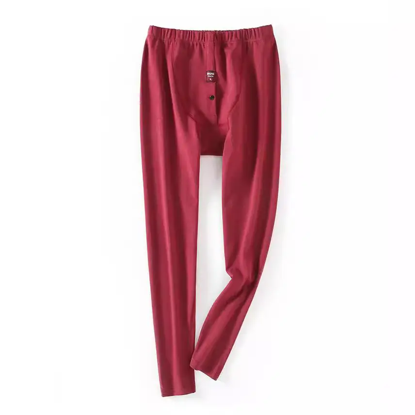 Men's Red Self-Heating Warm Pants Plus Size