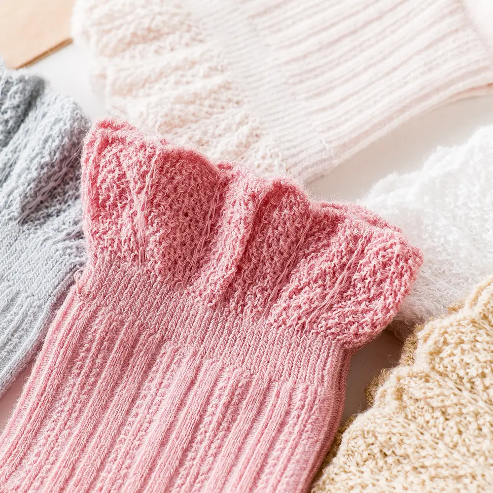 2025 Autumn Seamless Kids Socks Ruffled Edge Lace Trim - Image 9