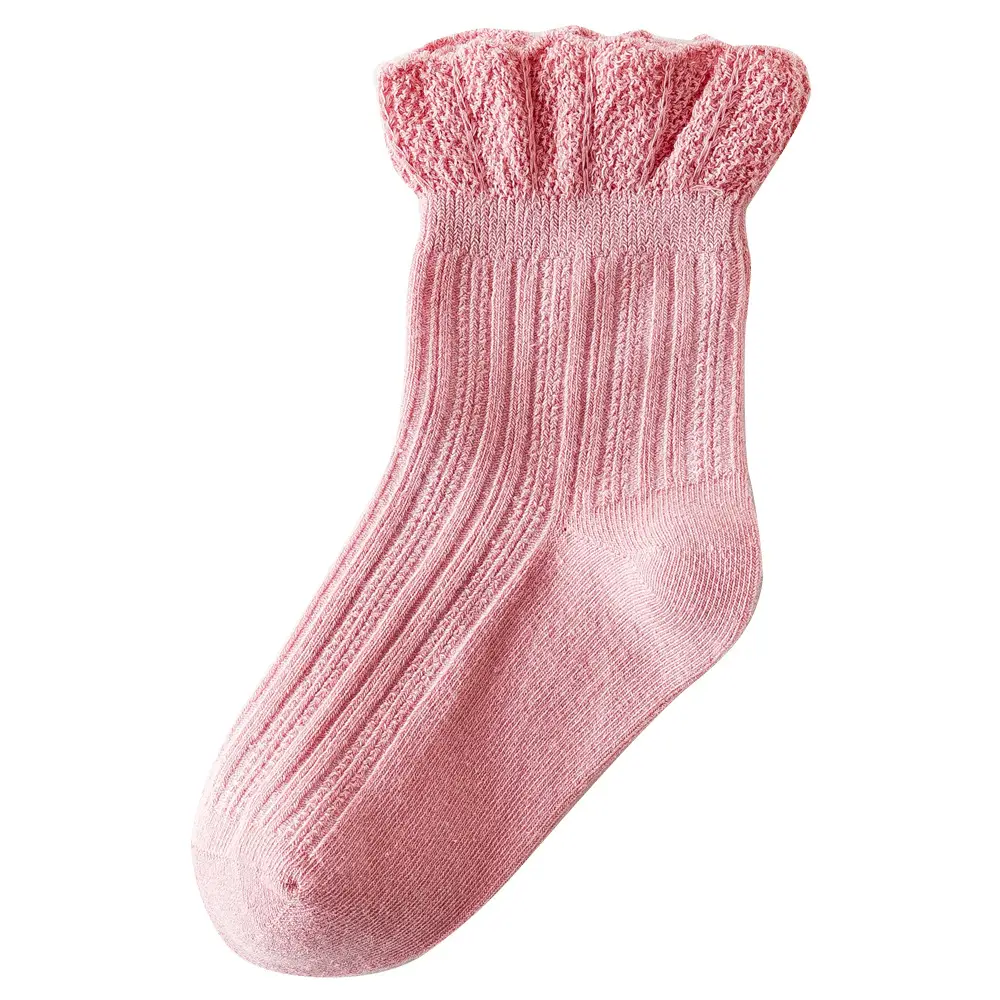 2025 Autumn Seamless Kids Socks Ruffled Edge Lace Trim - Image 10