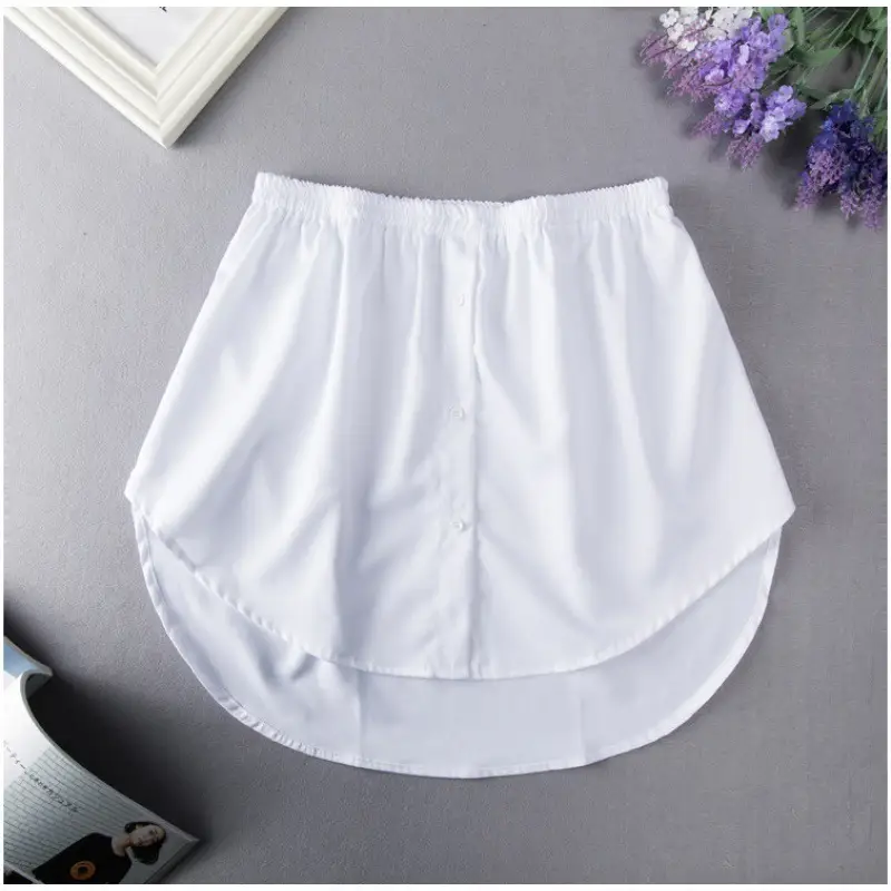 Women's Fake Hem Skirts Black White Spring 2021 - Image 5