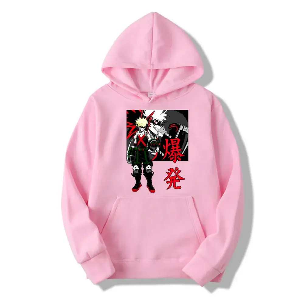 My Hero Academia Boku Cartoon Hoodie for Men Grey - Image 12