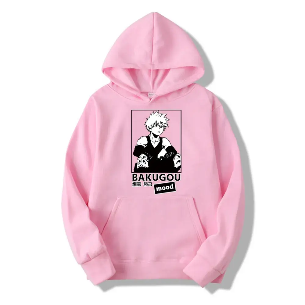 My Hero Academia Boku Cartoon Hoodie for Men Grey - Image 18