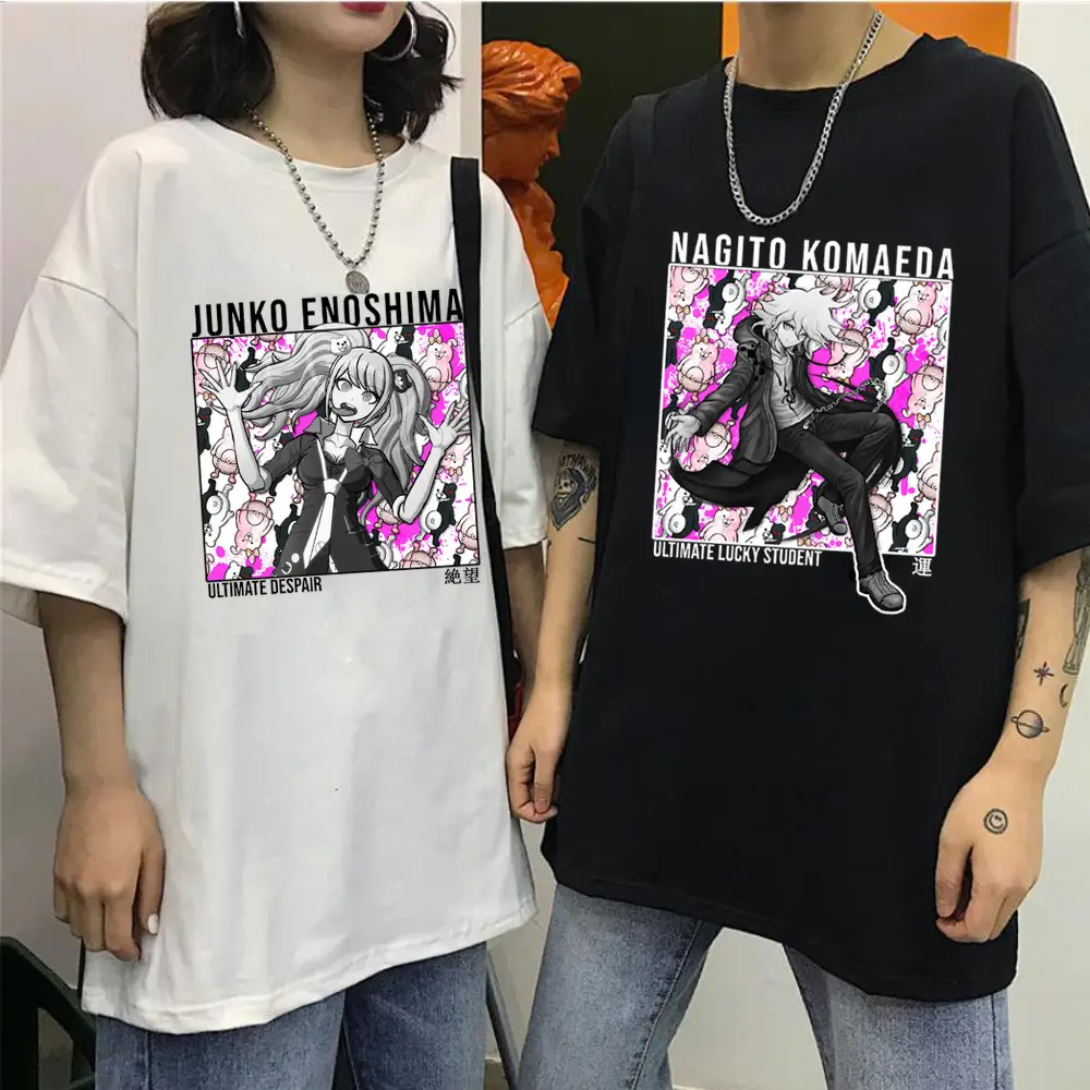 Pink T-Shirt Junko Enoshima Graphic Style - Image 11