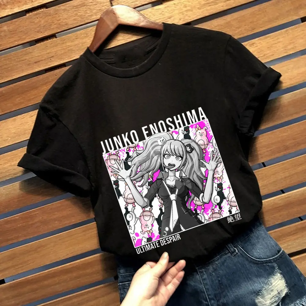 Pink T-Shirt Junko Enoshima Graphic Style - Image 3